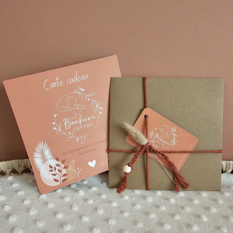 carte cadeau du bonheur infini